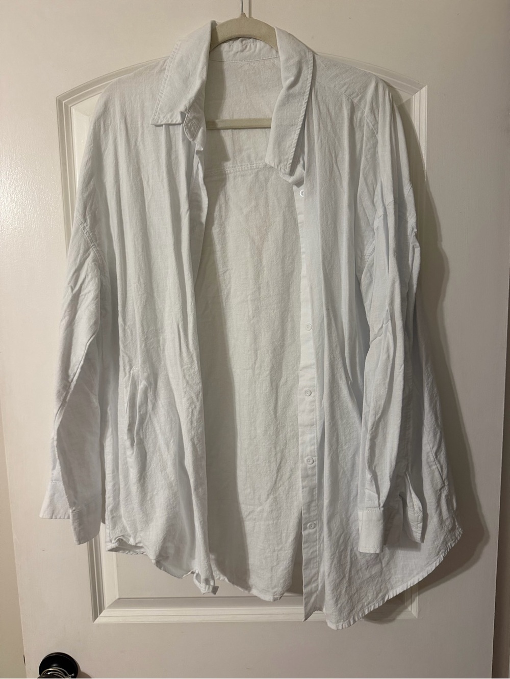Amazon Women's White Button-Down Shirt